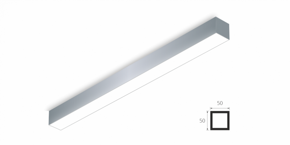 Накладной светильник LiNE-Pro 50x50 2250mm 45W 5000K