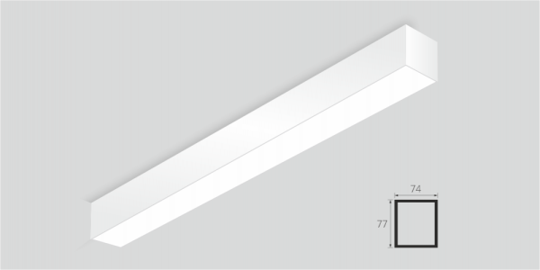 Накладной светильник LiNE-Pro 77x74 1500mm 21W 3000K (Белый, 0-10V)