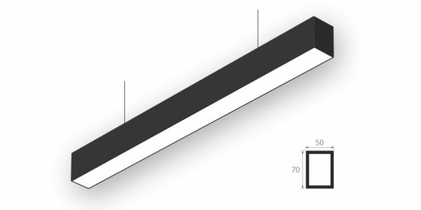 Подвесной светильник LiNE-Pro 70x50 2500mm 150W 3000K