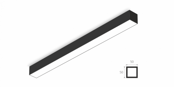 Накладной светильник LiNE-Pro 50x50 1000mm 45W 5000K