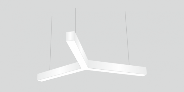 Y-образный светильник LiNE-Pro 3х750mm 80W 6000K (Белый, 3000 мм, 0-10V)